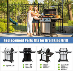 Grill Replacement Parts for Broil King Signet 320, 9468-54, 9865-54, 9868-54, 98