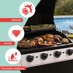 Emitter Plates Cooking Grates for Charbroil Tru-Infrared 4 Burner Grill
