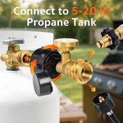2 Pack Propane Tank Gauge, Propane Level Indicator for 5-40LB QCC-2 Pack