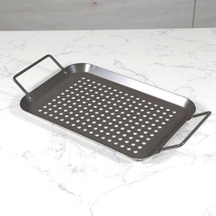 BBQ Pan Set BBQ Accessories Carbon Steel Material Compact Size Non-stick Coating