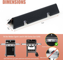 7636 Flavorizer Bars 69787 Burners Replacement for Weber Spirit S310 E320 SP330