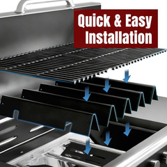 Replacement Flavorizer Bars & Grill Grates for Weber Spirit 300 and Spirit II 30