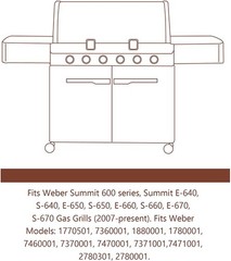 Cooking Grates Replacement 3-Pack 304 for Weber Summit 600 E/S 640 650 660 670