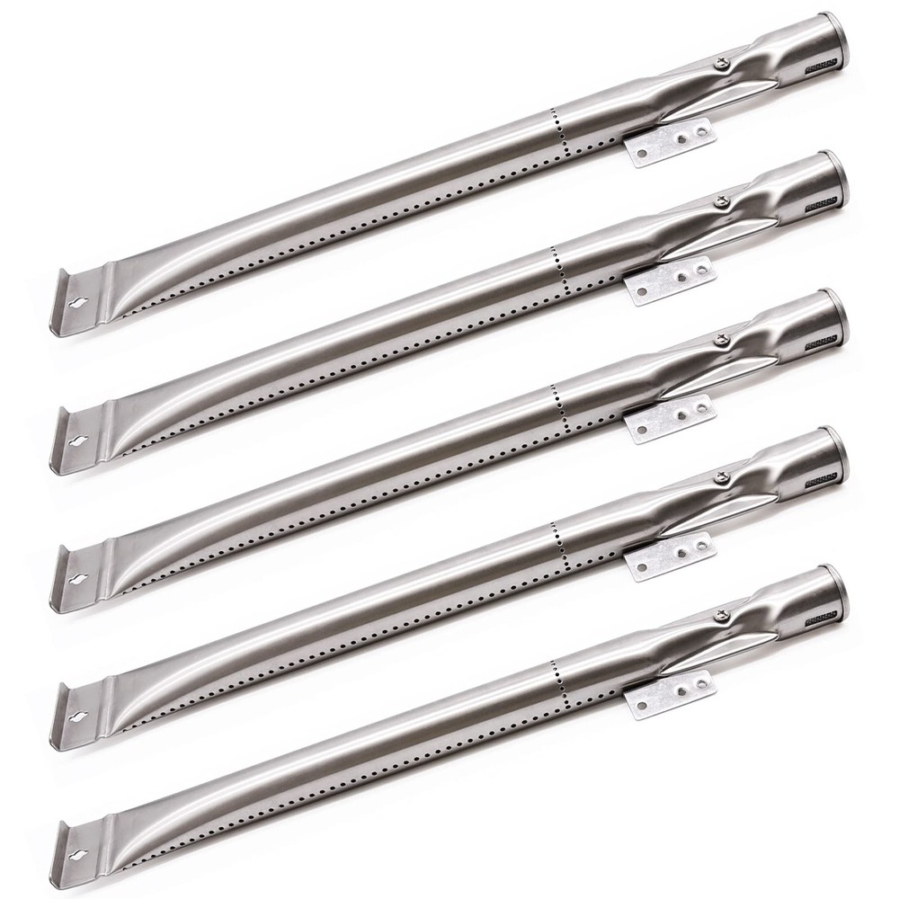 BBQ-Element Stainless Steel Grill Burner Tubes Replacement 5 Burner, Silver