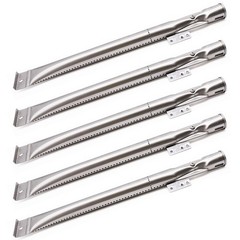 BBQ-Element Stainless Steel Grill Burner Tubes Replacement 5 Burner, Silver