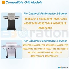 Grill Replacement Parts 3-Pack Porcelain Steel Grate for Charbroil TRU-Infrared