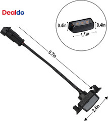 4 PCS Grill Led Lights with Fuse Adaptor Compatible with 2016-2023 Toyota Tacoma