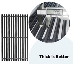 Hongso 17 Inch Grill Grates Replacement Parts for CharBroil 2 Burner
