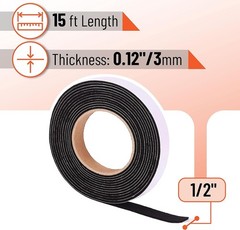 High-Temperature Gasket 15ft for BBQ Grills & Smokers – Strong Seal