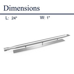2pc Stainless Steel BBQ Gas Grill Burner Tubes Replacement for 30″ & 41″ Grills
