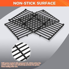 QuliMetal 7637 Grill Grates for Weber Spirit E210,E220,S210,S215 with Front Cont