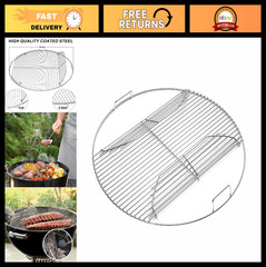 22″ Hinged Cooking Grate for Charcoal Grill, Replacement BBQ Grate for One-Touch