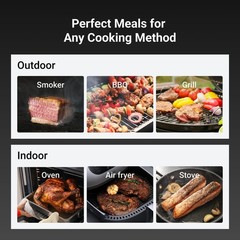 ThermoMaven Smart Bluetooth Wireless Meat Thermometer, 10X 6.6 inches, Red