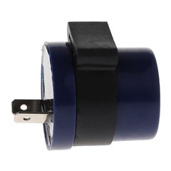 DC 6V 12V Round Motorcycle Inbuilt Beeper Flasher Turn Signal LED Blinker 2