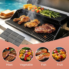 463242715 – 17 Inch Cast Iron Grill Grates for Charbroil TRU Infrared Grill, Coo