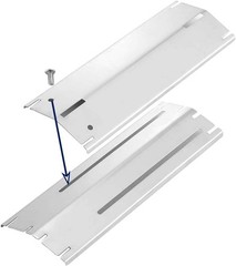 Universal Adjustable Tent Shield, Stainless Steel Heat Plate, Grill Burner Co…