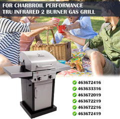Grill Grates Parts for Charbroil Tru Infrared 2 Burner 463672416, 463633316, 463