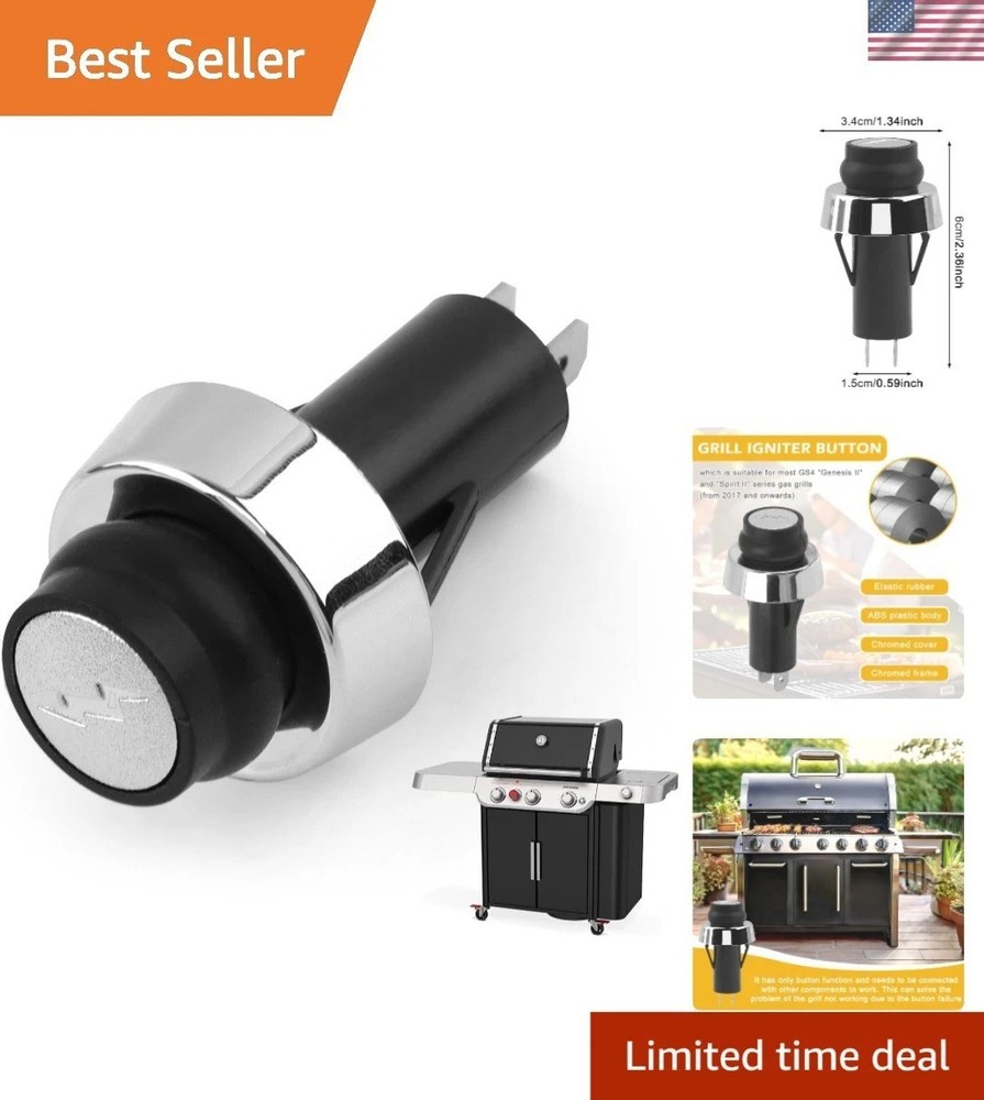 GS4 Igniter Button for Weber Genesis II & Spirit II Gas Grills – Easy Install