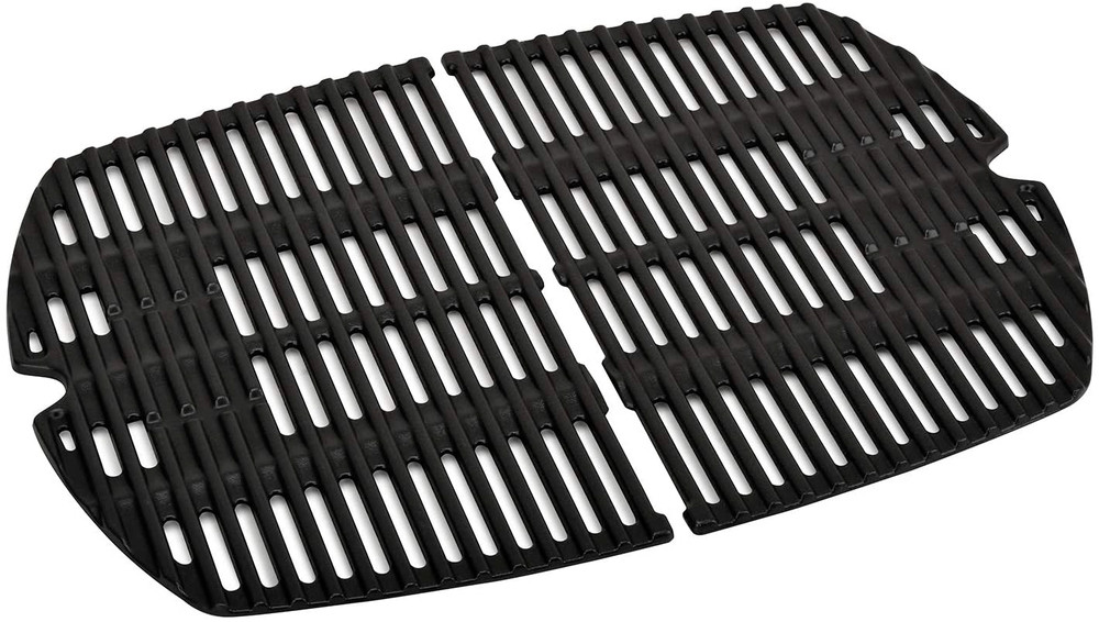 Cast Iron Cooking Grid Grates 2-Pack 15.3″ for Weber Q200 Q220 Q2000 Q2200 Q2400