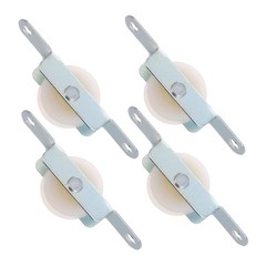 Patio Umbrella Repair Kit 4-Pack Sliding Rope Pulley Bracket Parts for Outdoo…