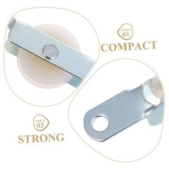 Patio Umbrella Repair Kit 4-Pack Sliding Rope Pulley Bracket Parts for Outdoo…