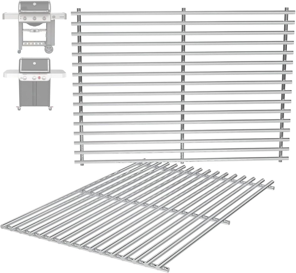 66802 18.75″ Grill Grates for Weber GS4 Genesis II 300 Genesis II LX 300 Seri…