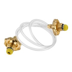 2pc Liquefied Gas Connector & Hose To Inflate Two Gas Tanks With Each Other Kit