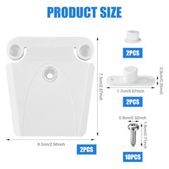 2pcs Cooler Lock Column & 10pcs Screws, High-Strength Cooler Latch Replacement