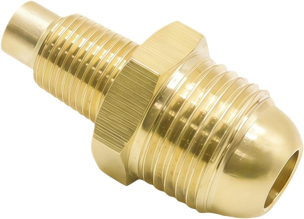 3/8″ Flare X 1/8″ NPT Gas Orifice Jets Nozzle,Propane Orifice Connector Brass Tu