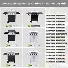 Corrosion Resistant 4 Burner Replacement Parts for Charbroil Gas Grills