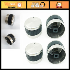 Stainless Steel Gas Grill Control Knobs – 4 Pack Replacement for BBQ Grills, 8mm