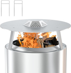Heat Deflector for Solo Stove Yukon 27″ with Hook Handle & Detachable Adapter