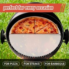 inch Half Moon Ceramic Heat Deflector Plates for Kamado Joe Classic I, II, III,B