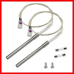 2 Pack Hot Rod Igniter Kit for Pellet Grill Replacement 120V 200W Fits Pit Boss