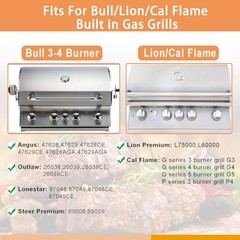 Stainless Steel Flame Tamers, 4 PC Grill Heat Heat plate 17 10/16 x 5 8/16″