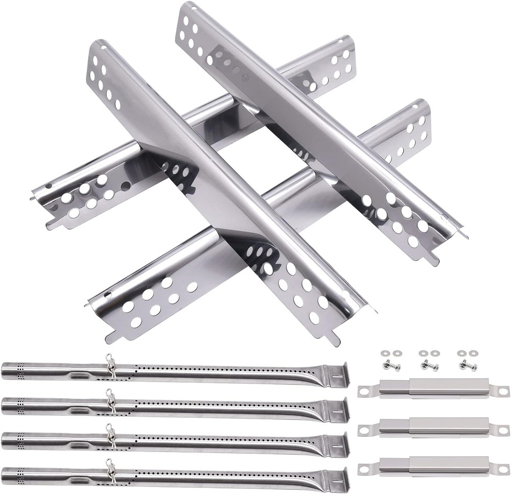 Grill Heat Shield Plate Burner Tube for Charbroil Advantage Series 4 Burner