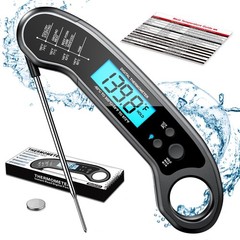 Meat Thermometer Digital, Instant Read ThermometerI 6.1 inches, Black