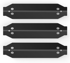 Grill Heat Plates Replacement Parts for Dyna-Glo 3 Burner Gas Grill, Porcelain S
