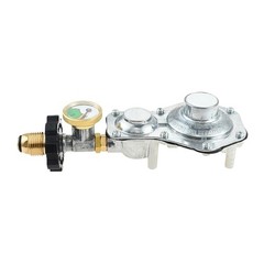 2 Stage Propane Regulator with Gauge 3/8 Female NPT and P.O.L Tank Connection