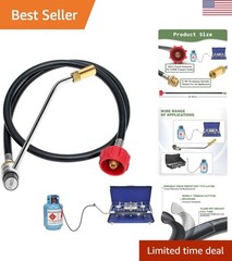 Adaptable 4ft Propane Hose & 5430 Regulator for Coleman Stoves – Safe & Durable