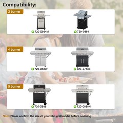 Grill Replacement Parts for Nexgrill 5 Burner 7200888, 7200888N, Nexgrill 4 B…