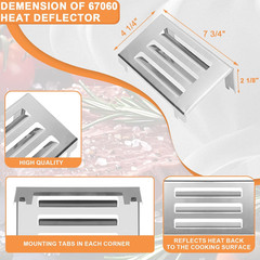 Heat Deflector Replacement for Weber 67060 Spirit II 200 300 GS4 Series 210 310