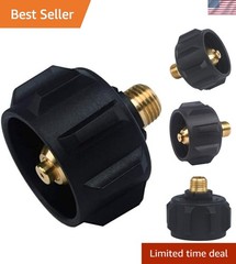 Durable Brass Propane Adapter with 1/4 Inch Male Thread – Safe and Compact