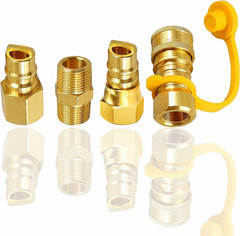 3/8 Inch Natural Gas Quick Connect Fittings, Natural and Propane LP Hose Extensi