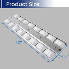 Shengyongh SS032370 (4-Pack) 18″ Briquette Tray Replacement Parts for Viking VGI