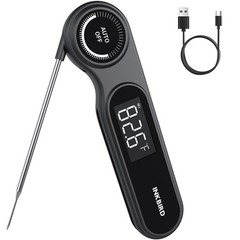 0.5 Seconds Rechargeable Instant Read Meat Thermometer for Cooking, INKBIRD…
