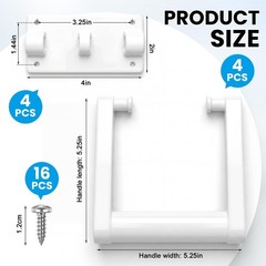 Plastic Cooler Handle Replacement Parts With Mounting Screws Accessories Kit