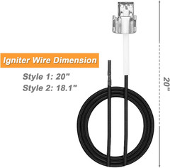 Grill Igniter Kit Replacement Parts – for Charbroil, Expert Grill, Dyna Glo, Ken