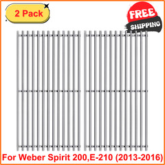 2Pack 17.5 Inch Stainless Steel Cooking Grates Grid for Weber Spirit E210 E220