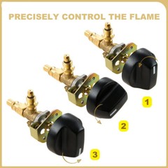 Propane Control Valve Flame control for BBQ Grill Heater Propane Connection